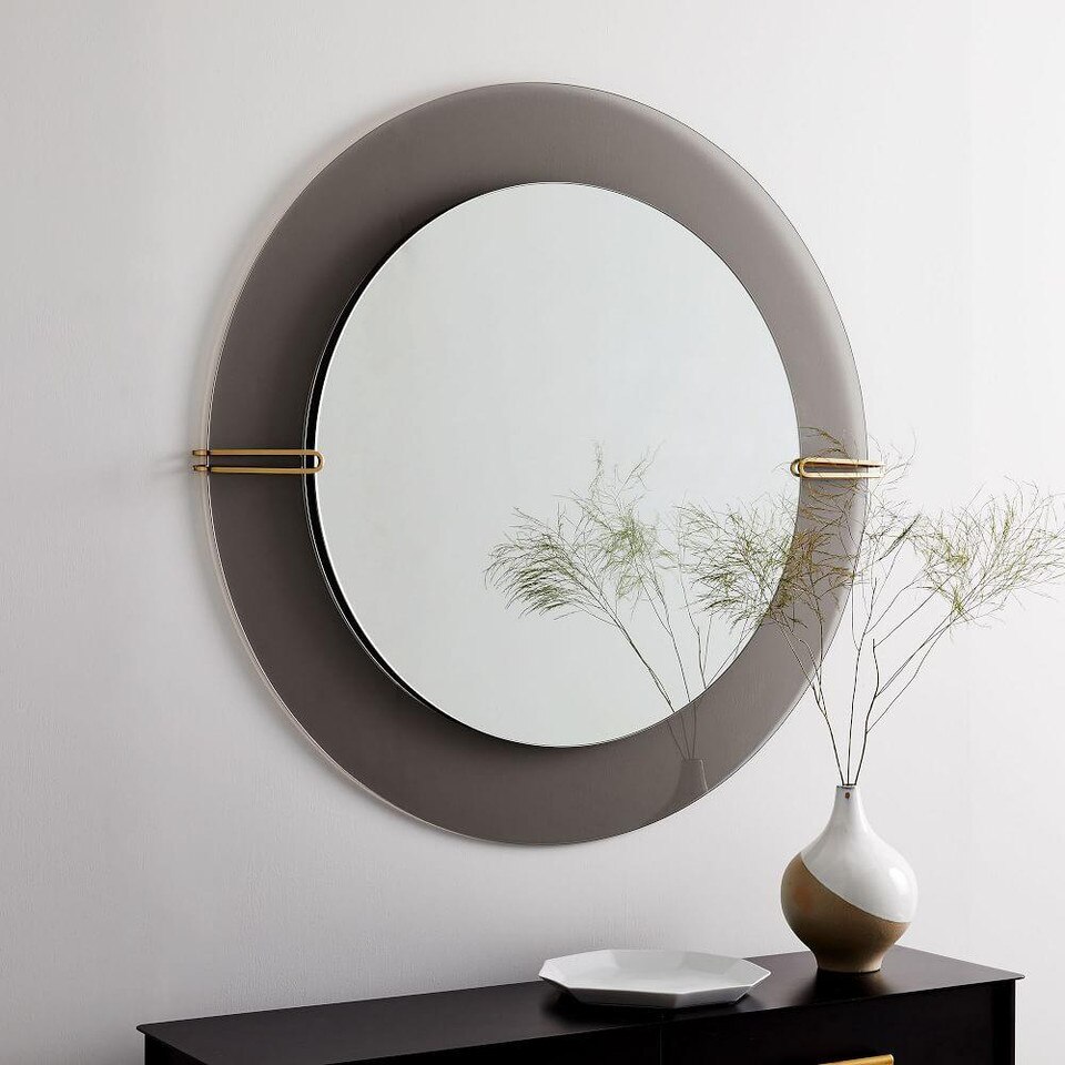 Dapper Glass Wall Mirror west elm United Kingdom